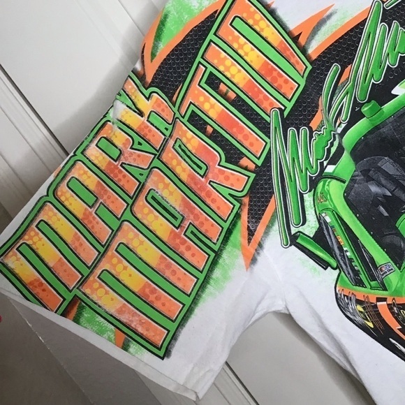 CHASE AUTHENTICS NASCAR Mark Martin Go Daddy Dual Graphic Racing T Shirt. - Picture 3 of 13